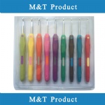 TPR Aluminum crochet hook(double color)